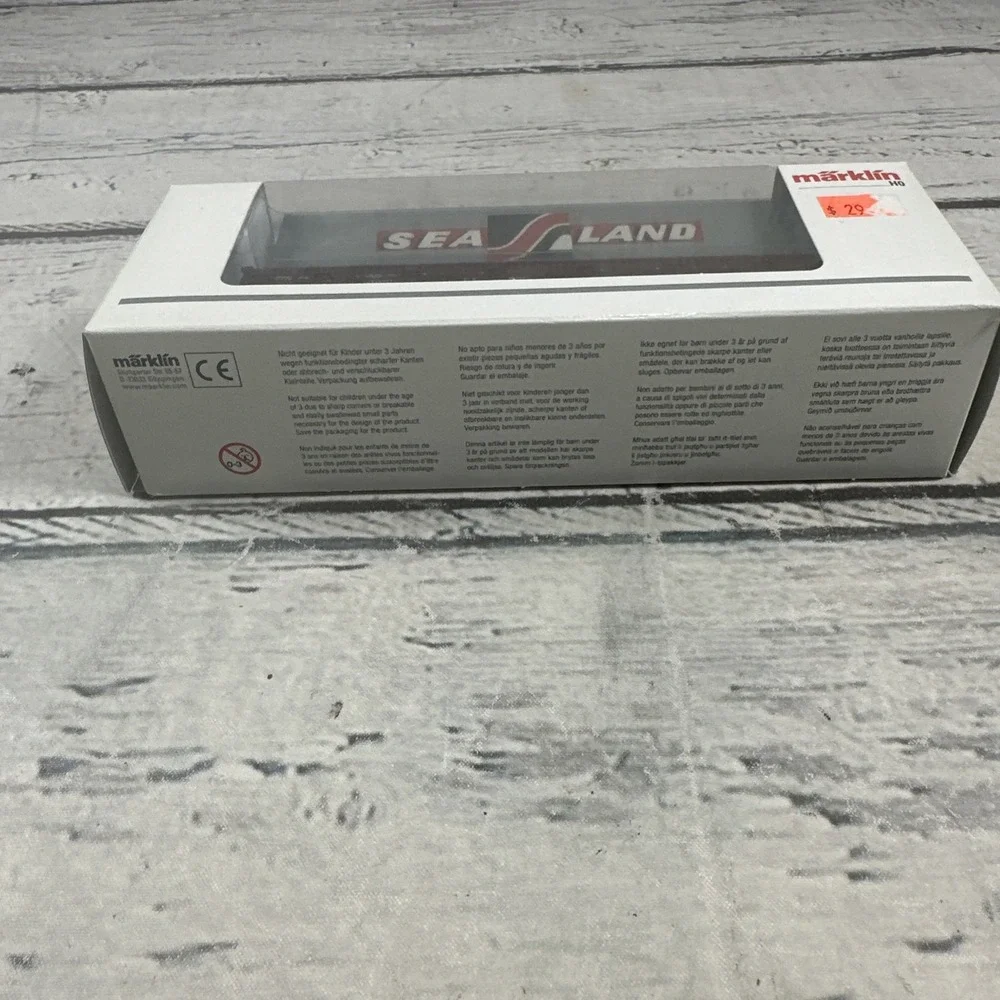 Märklin 00760-09 H0 DB Kbs 443 Sea-Land Container Car Epoche IV 2007 Open Box